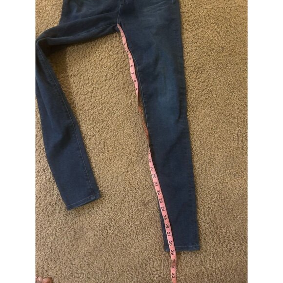 ag farrah high rise skinny 24r Blue Jeans 5 Pocket 29L Cotton Modal Stretch - Picture 7 of 7